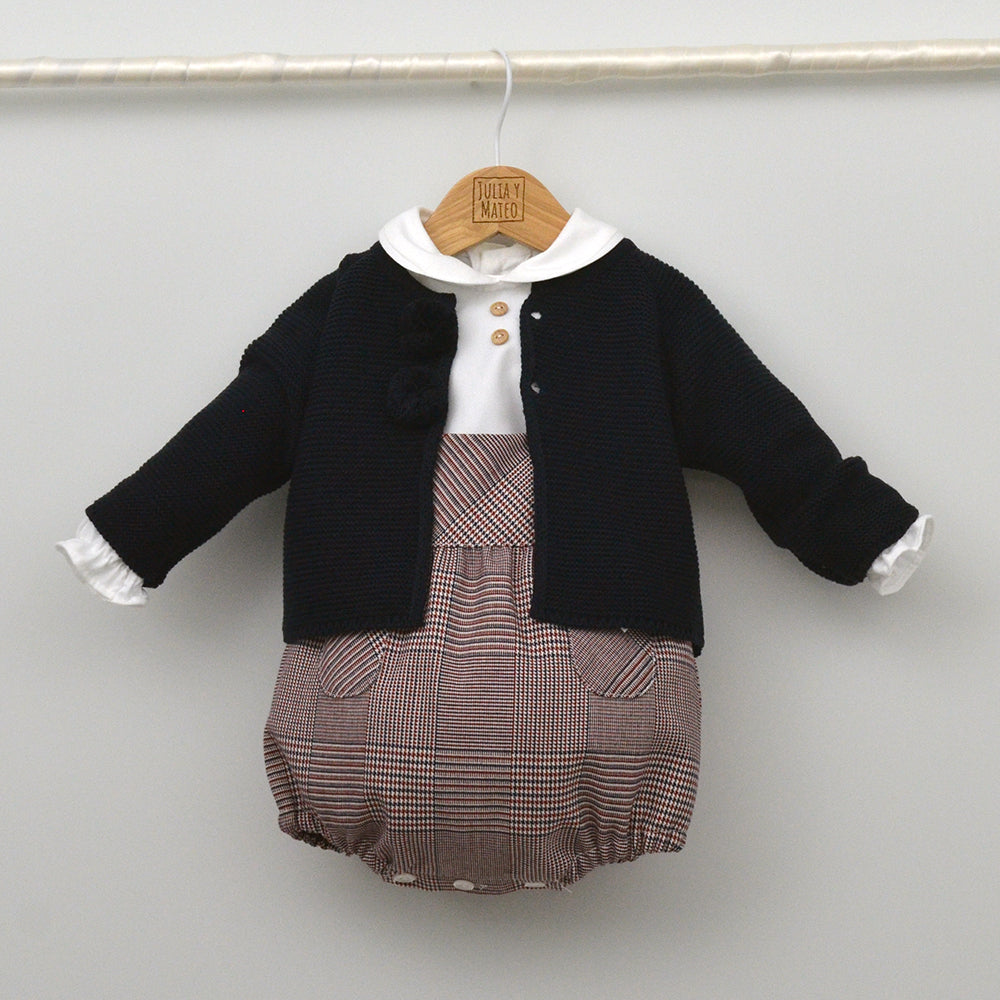 Conjunto vestir bebé con ranita y camisa cuello bebé "Melchor"