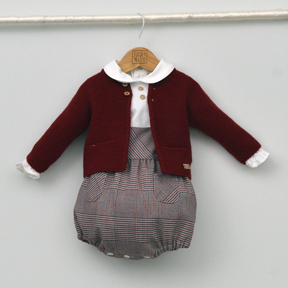 Conjunto vestir bebé con ranita y camisa cuello bebé "Melchor"