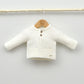 chaqueta blanca bautizo niños niñas punto invierno