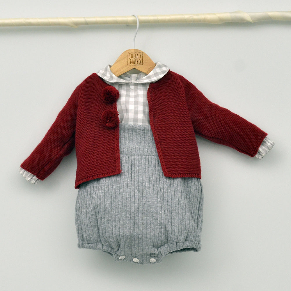 Conjunto bebé Enzo con ranita y camisa cuello bebé