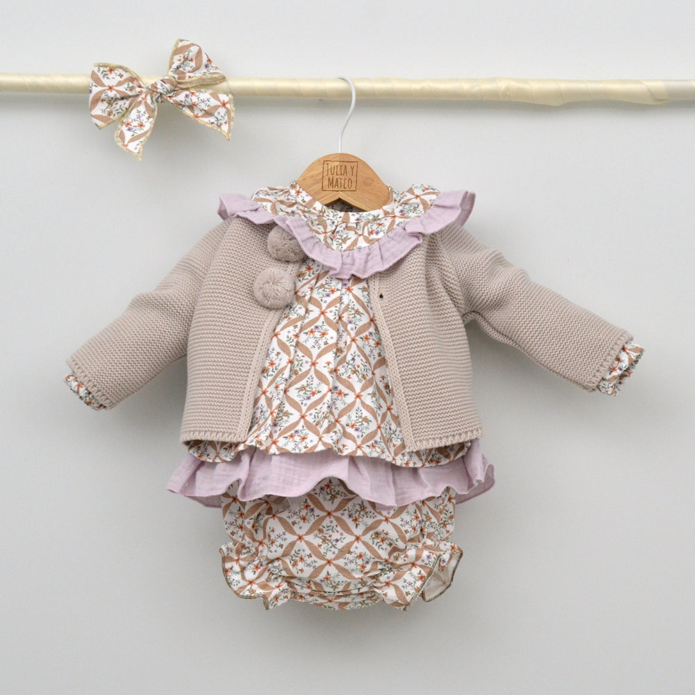 Vestido bebé Martina punto Smock