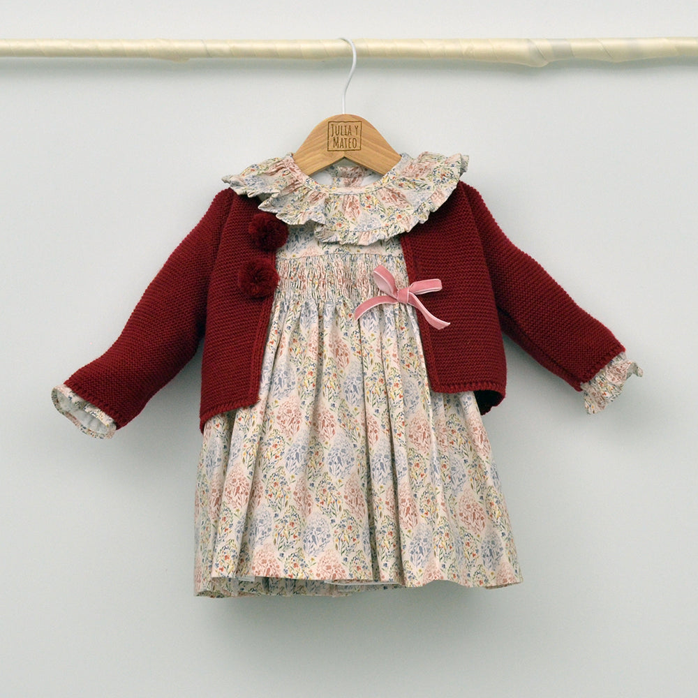 Vestido bebé Olivia punto Smock