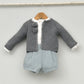 chaqueta vestir niño otoño en color gris