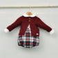 Conjunto bebé Noel con ranita y camisa cuello bebé