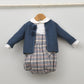 Conjunto vestir bebé con ranita y camisa cuello bebé "Vega"