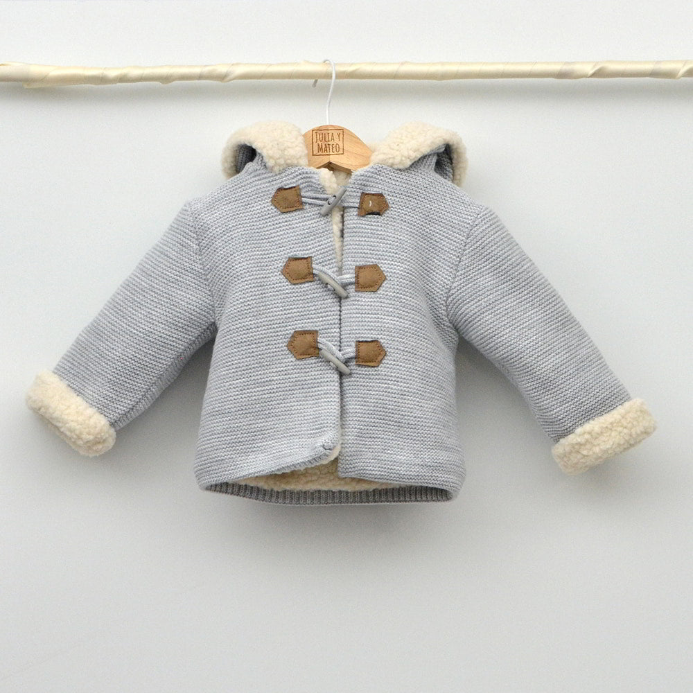 chaqueton bebes niños invierno punto borreguito trenka punto doble tienda de ropa de bebes online hecho en españa doña carmen mayoral