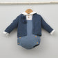 Conjunto vestir bebé con ranita y camisa cuello bebé de bambula "Hugo"