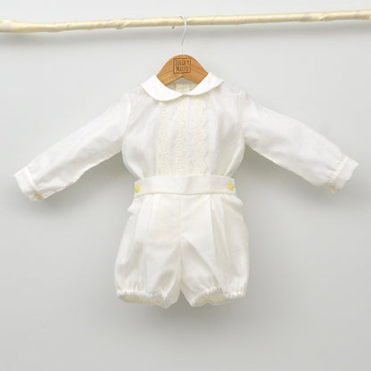 traje Bautismo niño manga larga tienda online ropa bautizo hecha en españa muselina, organza, pantalon, camisa , blanco, beige , primavera, verano , otoño, invierno niños 6,12,18,24,36, meses, 1,2,3,años bautizar ceremonia eventos