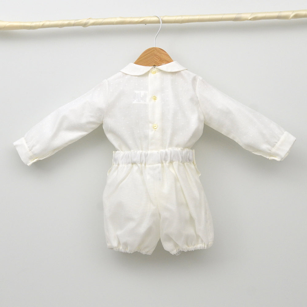 Conjunto David de pololo y blusa muselina de manga larga