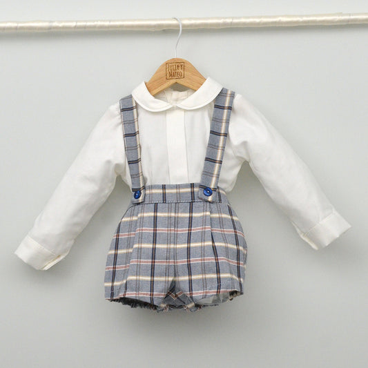 Conjunto vestir bebé con peto y camisa "Vega"