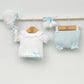 Conjunto bebés Atenas de hilo con jersey, culotte, patucos y capota