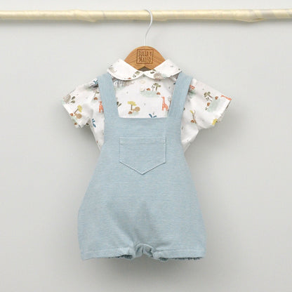 Conjunto bebé Tarifa con ranita y camisa cuello bebé