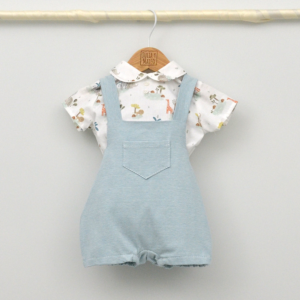 Conjunto bebé Tarifa con ranita y camisa cuello bebé