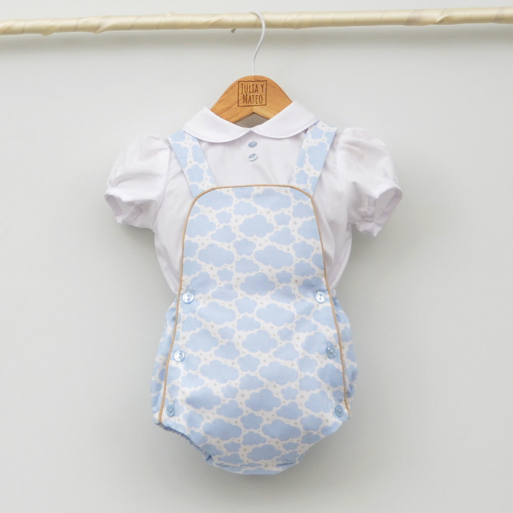 Conjunto bebé Roma con ranita y camisa cuello bebé