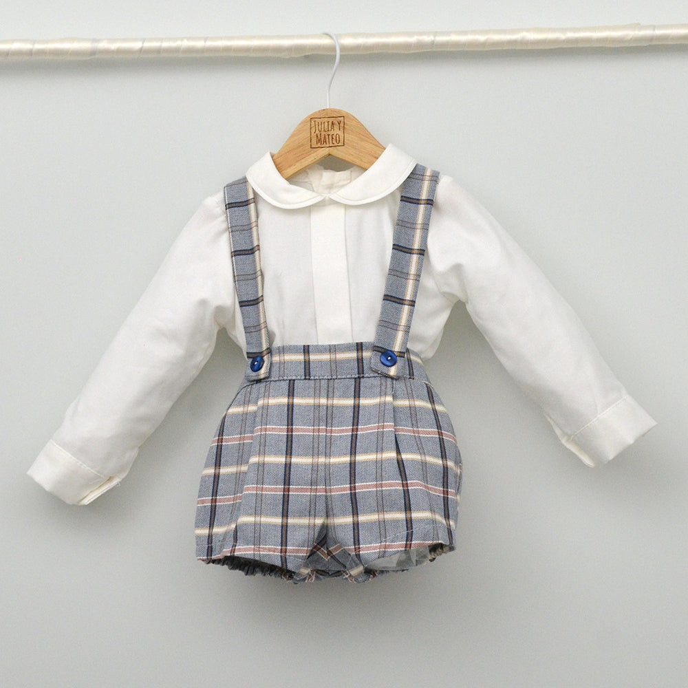 Conjunto vestir bebé con peto y camisa "Vega"