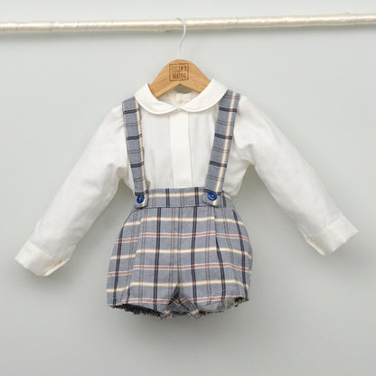 Conjunto vestir bebé con peto y camisa "Vega"