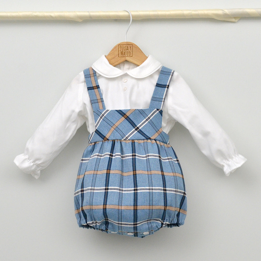 Conjunto bebé Bruno con ranita y camisa cuello bebé
