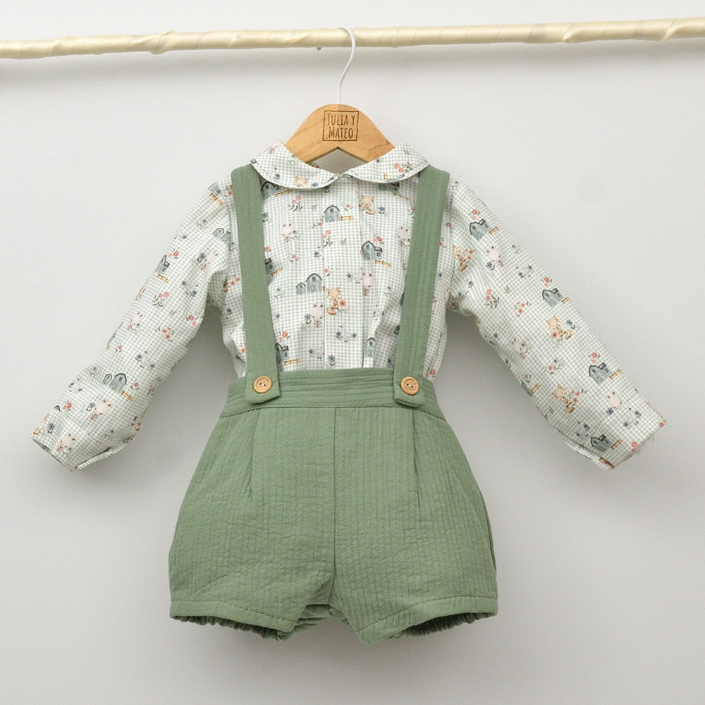 Traje conjunto vestir niño clasico tienda online ropa infantil eventos otoño hermanos conjuntados