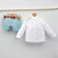 Conjunto Niño Milán con camisa y pantalón con cinturón