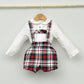 Conjunto bebé Noel con peto y camisa cuello bebé