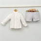 Conjunto Niño Santorini con camisa y pantalón con cinturón