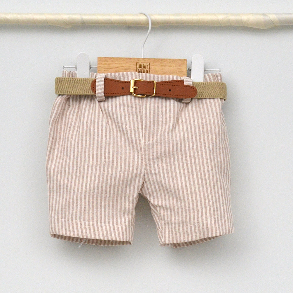 Conjunto Niño Marsella con camisa y pantalón con cinturón