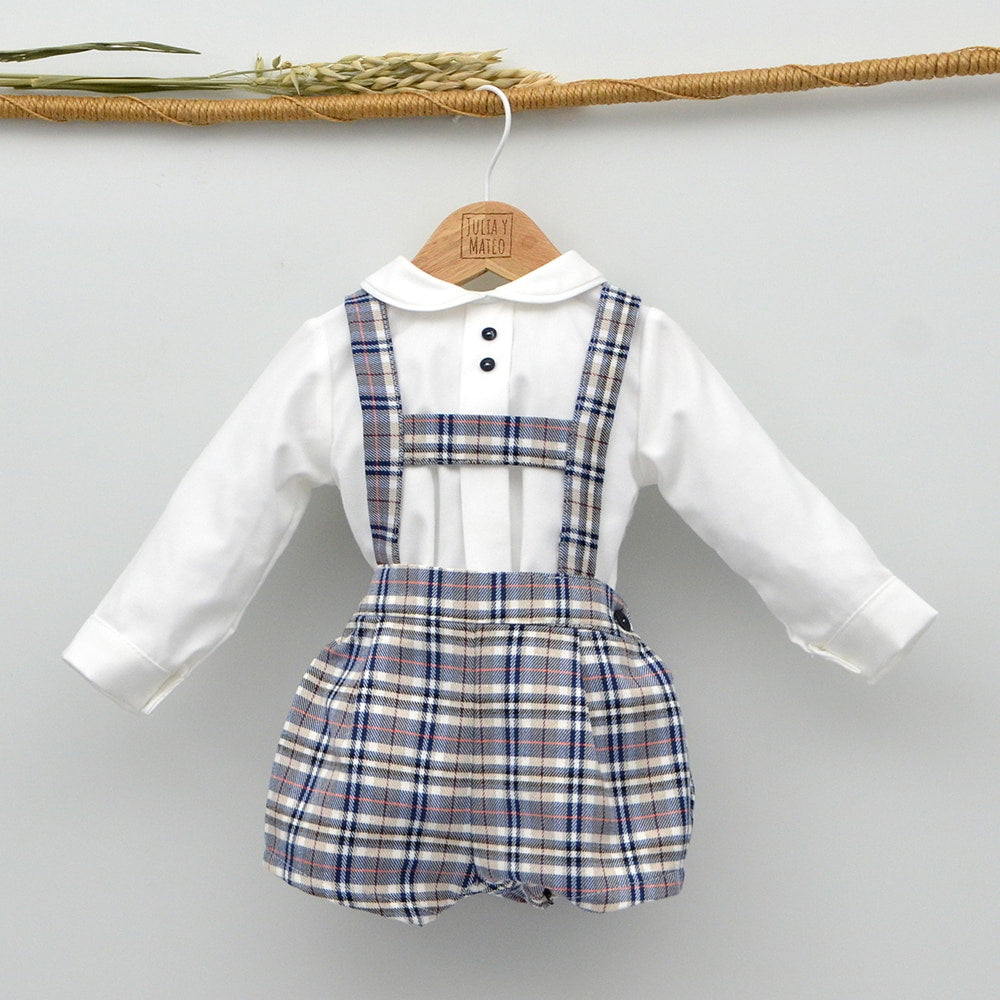 Conjunto bebé con camisa y peto Thiago