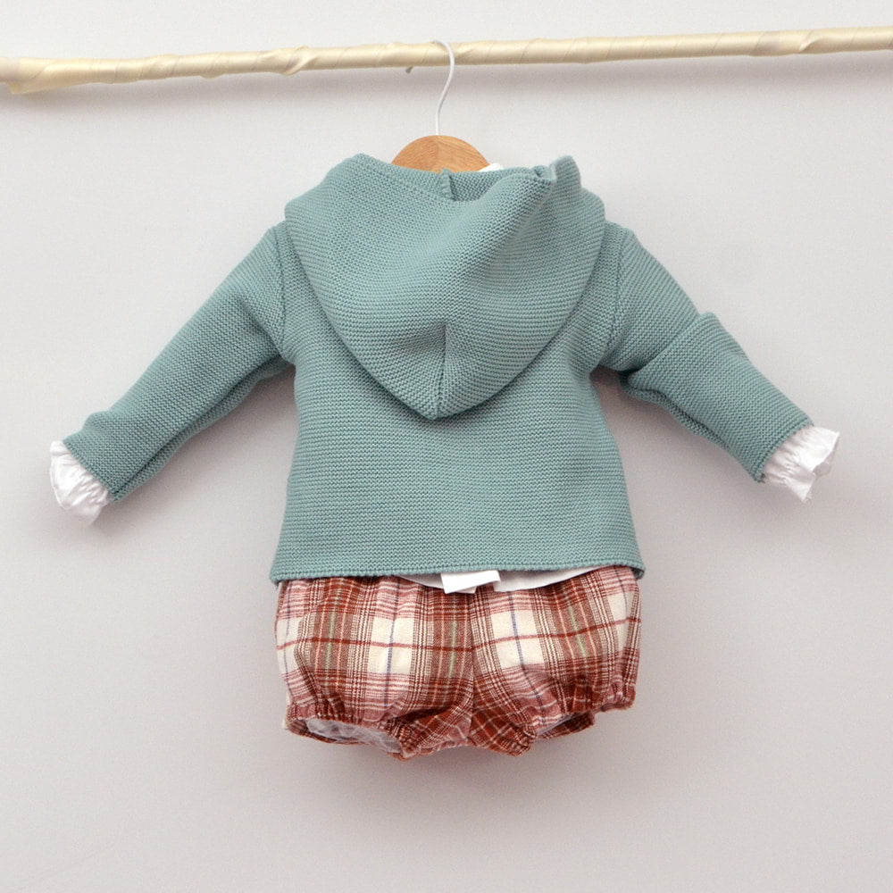 Conjunto bebé Hugo con pololo, camisa y chaqueta