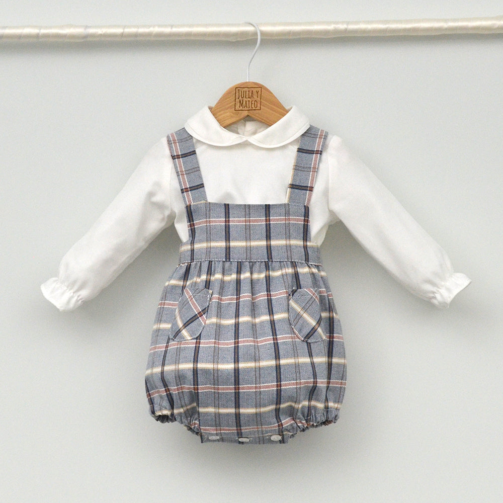 Conjunto vestir bebé con ranita y camisa cuello bebé "Vega"