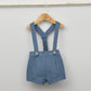 Conjunto vestir bebé con peto y camisa cuello bebé " Hugo"