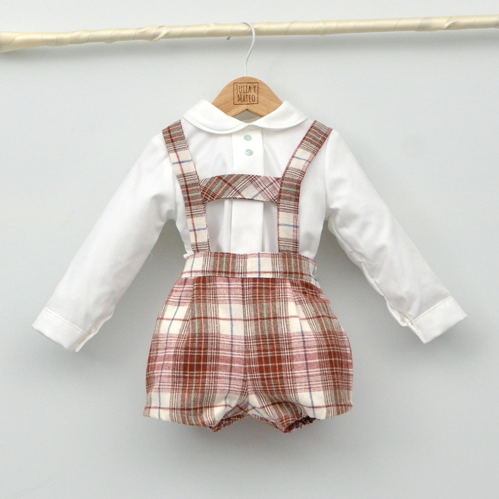 Conjunto bebé Hugo con peto y camisa