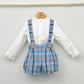 Conjunto bebé Bruno con peto y camisa cuello Mao