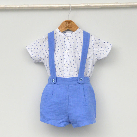 Conjunto bebé Altea con peto y camisa Mao