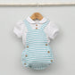 Conjunto bebé Comporta con ranita y camisa cuello bebé
