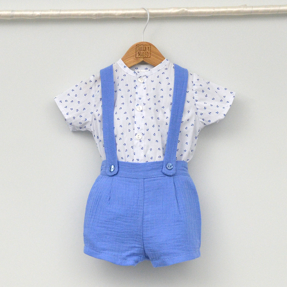 Conjunto bebé Altea con peto y camisa Mao