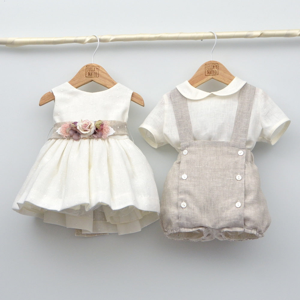 Vestido ceremonia Bebe niña | Tienda online traje Bautizo JuliayMateo