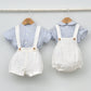 Conjunto Niño Lisboa con camisa y pantalón con cinturón