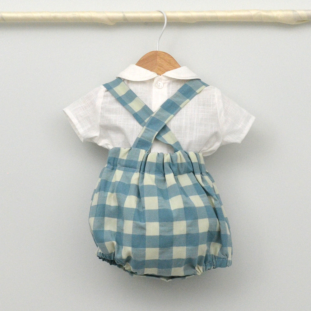 Conjunto bebé Niza con ranita y camisa cuello bebé