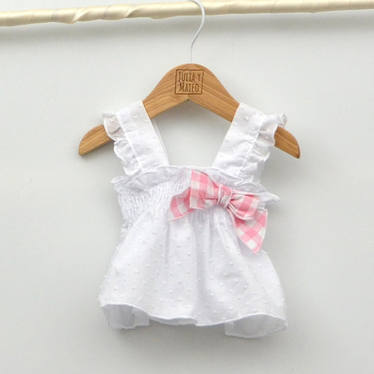 conjunto plumeti niña verano tirantes algodon ropa online fresquita para niñas recien nacidos bebes