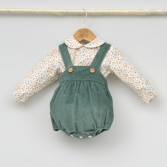 Conjunto bebé Marcos con ranita y camisa cuello bebé