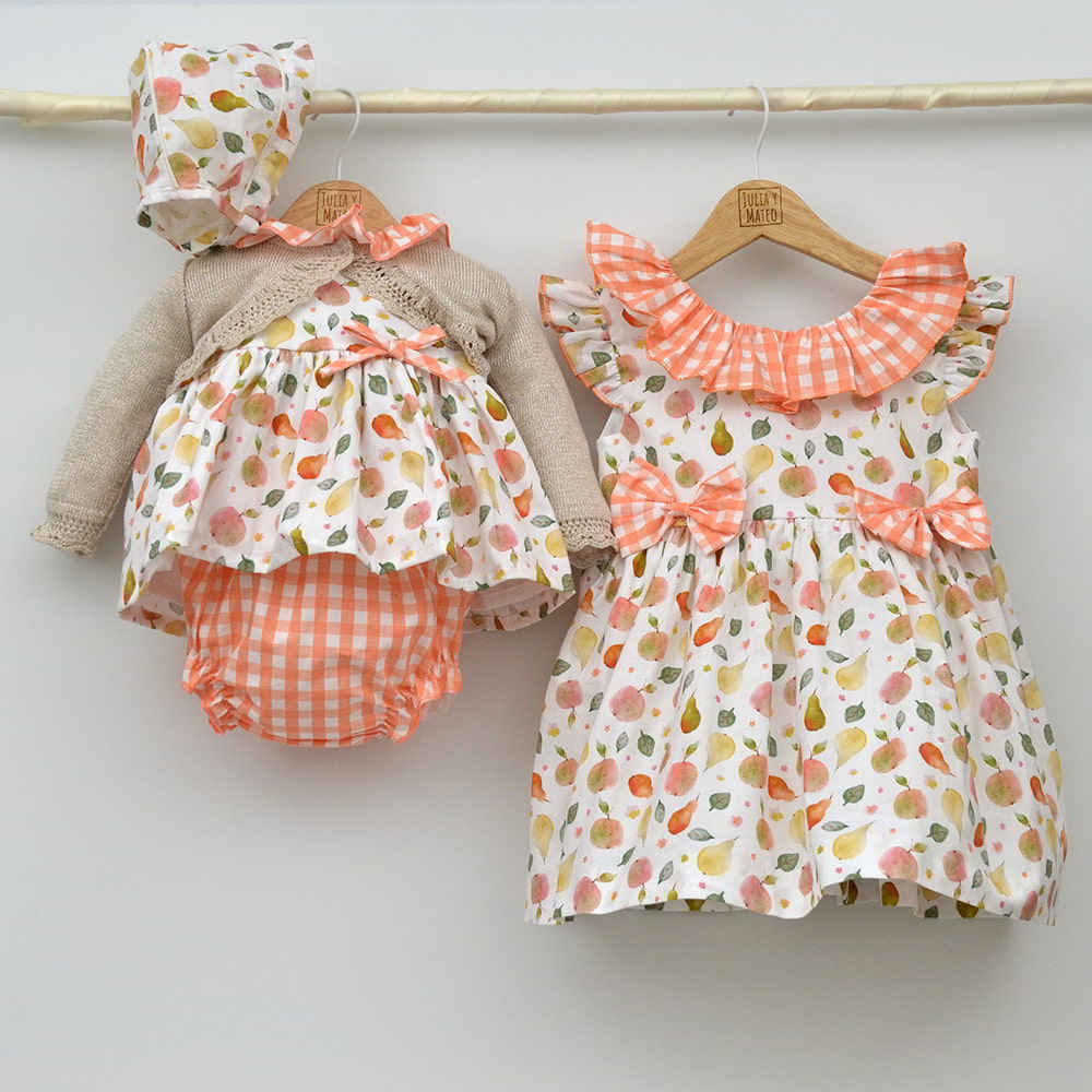 vestido vestir capota niñas jesusito bebes conjuntos hermanas conjuntadas a juego hecho en españa tienda online ropa infantil clasica