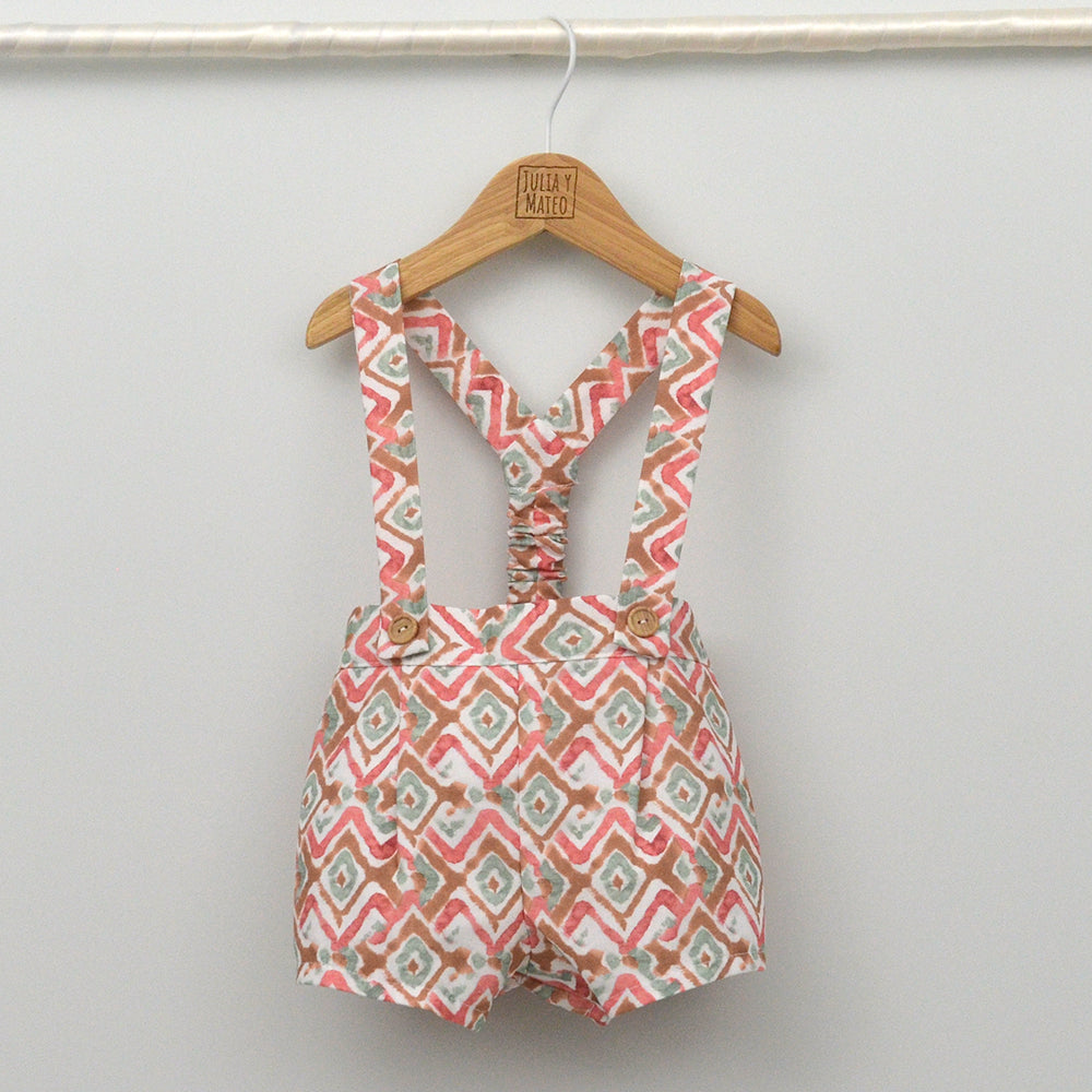 Conjunto bebé Menorca con peto y camisa Mao
