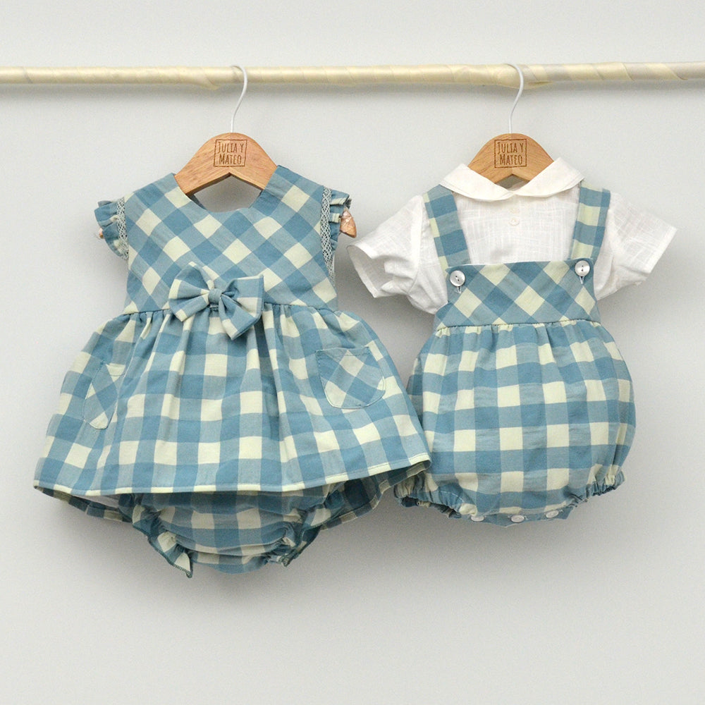 Conjunto bebé Niza con ranita y camisa cuello bebé