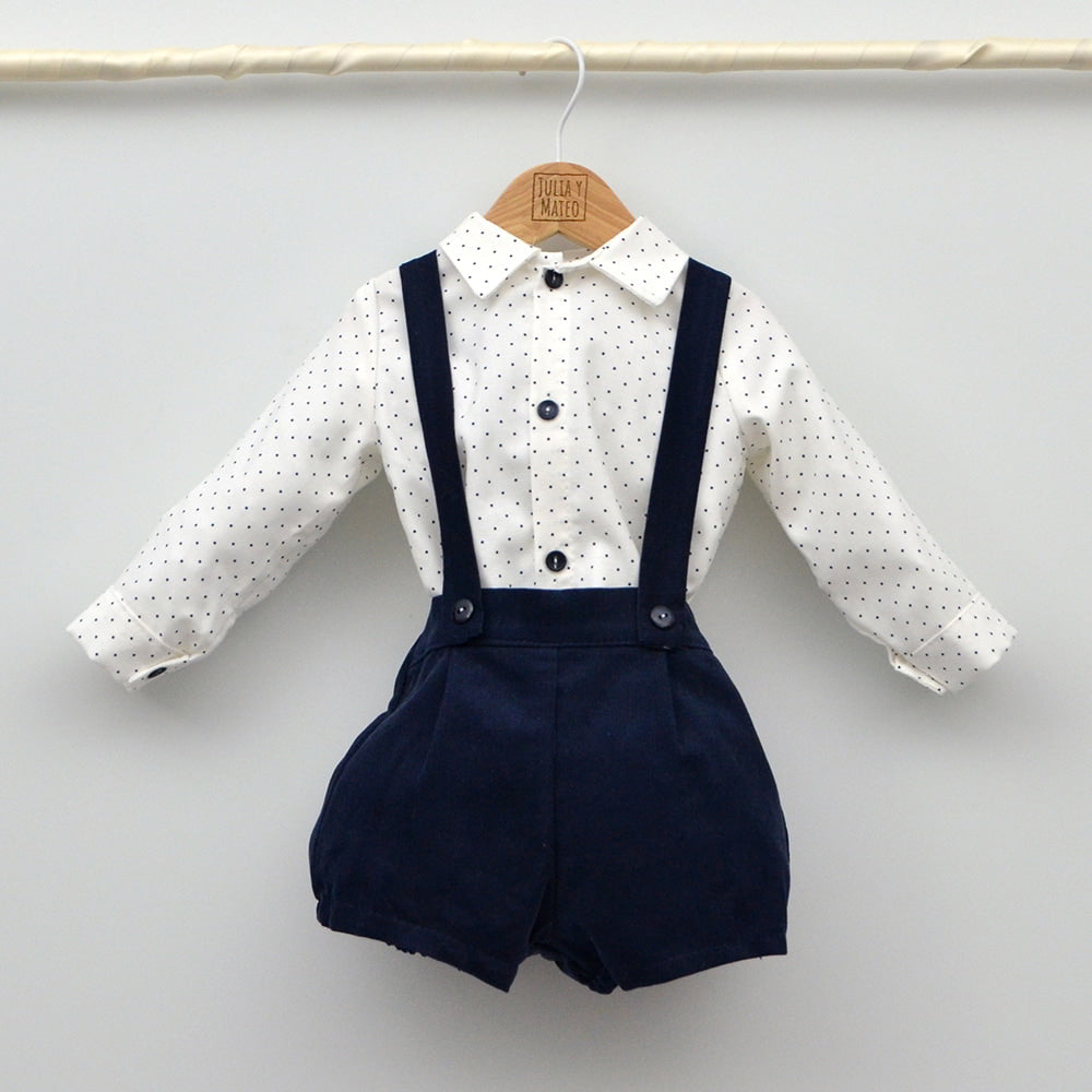 Conjunto bebé Stella con peto y camisa