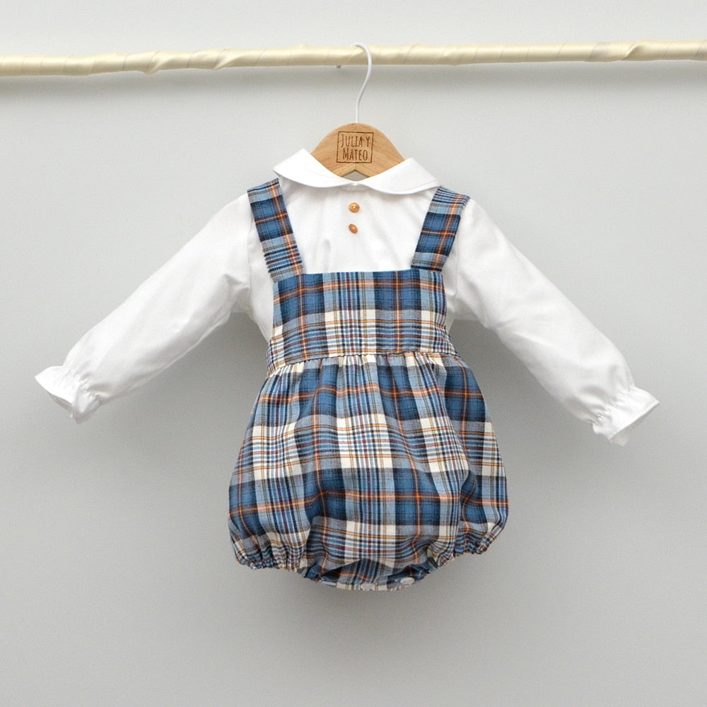 Conjunto bebé Thiago con ranita y camisa cuello bebé