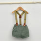 Conjunto bebé Diego con peto y camisa cuello bebé