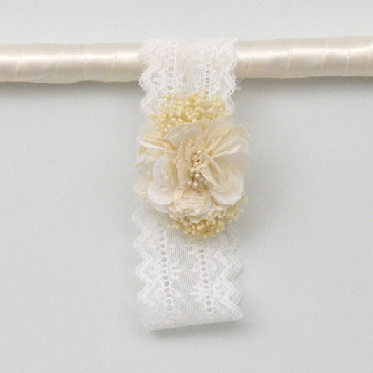Turbante Clara flores lino