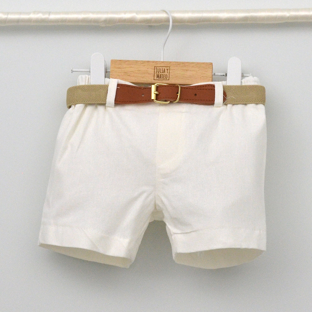 Conjunto Niño Lisboa con camisa y pantalón con cinturón
