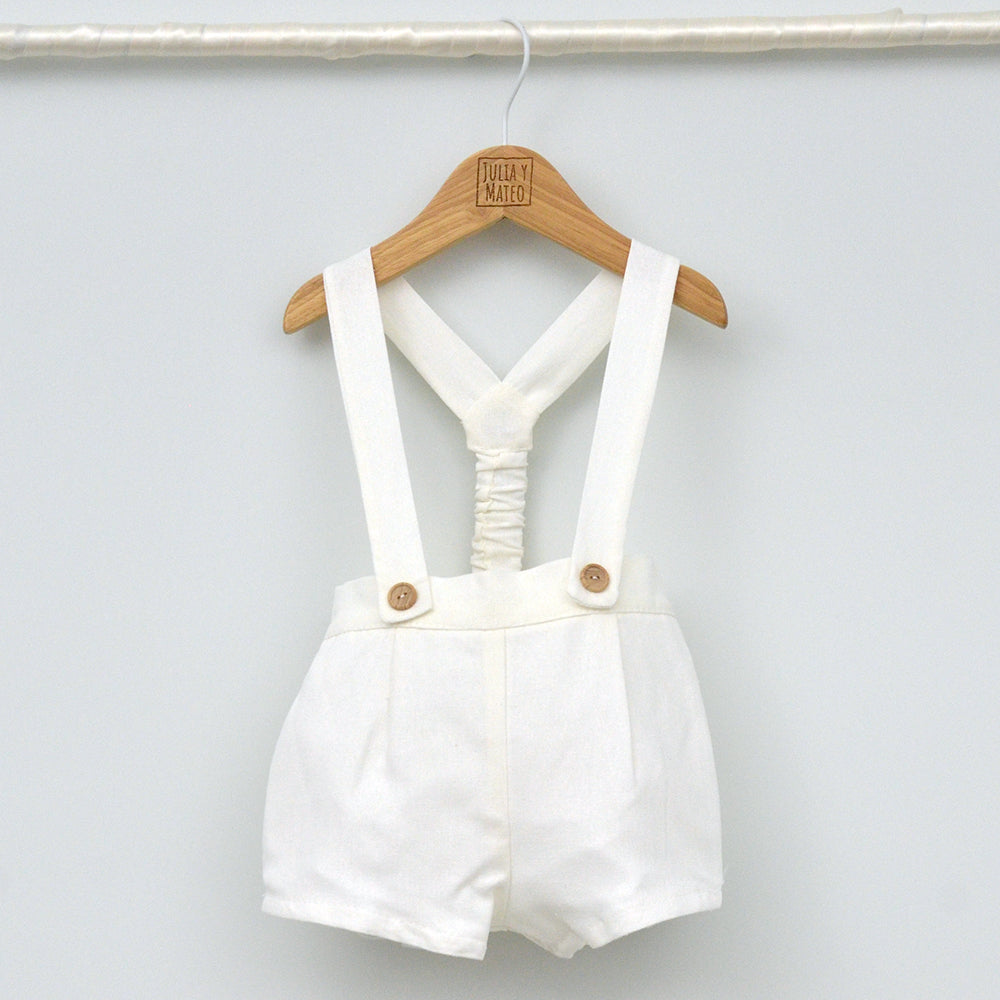 Conjunto bebé Lisboa con peto y camisa Mao