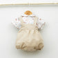 Conjunto bebé Madagascar con ranita de lino y camisa cuello bebé